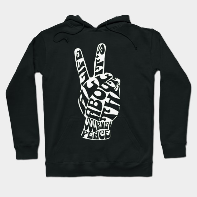 Van Life It's All About The Journey Peace Hoodie by Van Life Travel Adventure